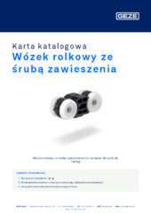 Wózek rolkowy ze śrubą zawieszenia Karta katalogowa PL