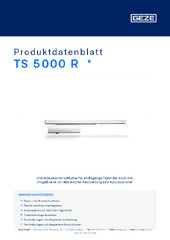 TS 5000 R  * Produktdatenblatt DE