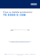 TS 5000 E-ISM Fișa cu datele produsului RO