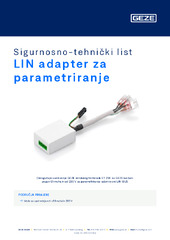 LIN adapter za parametriranje Sigurnosno-tehnički list HR
