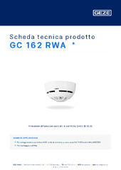 GC 162 RWA  * Scheda tecnica prodotto IT