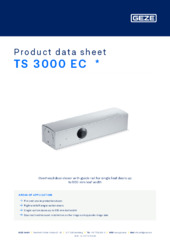 TS 3000 EC  * Product data sheet EN