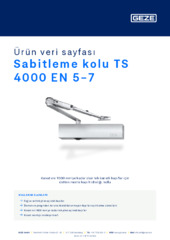 Sabitleme kolu TS 4000 EN 5-7 Ürün veri sayfası TR