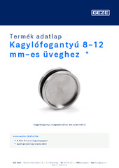 Kagylófogantyú 8-12 mm-es üveghez  * Termék adatlap HU