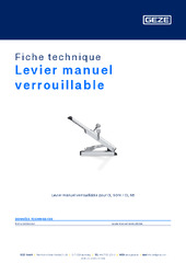 Levier manuel verrouillable Fiche technique FR