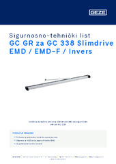 GC GR za GC 338 Slimdrive EMD / EMD-F / Invers Sigurnosno-tehnički list HR