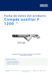 Compás auxiliar F 1200  * Ficha de datos del producto ES