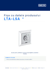 LTA-LSA  * Fișa cu datele produsului RO