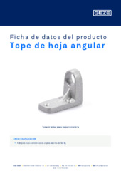 Tope de hoja angular Ficha de datos del producto ES