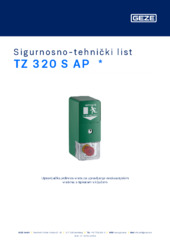 TZ 320 S AP  * Sigurnosno-tehnički list HR