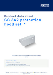 GC 342 protection hood set  * Product data sheet EN