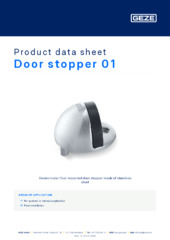 Door stopper 01 Product data sheet EN