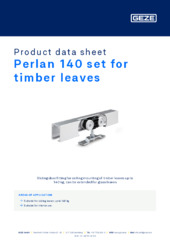 Perlan 140 set for timber leaves Product data sheet EN