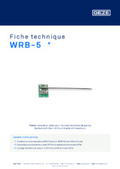 WRB-5  * Fiche technique FR