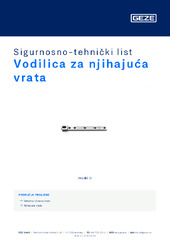 Vodilica za njihajuća vrata Sigurnosno-tehnički list HR