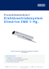 Drehtürantriebssystem Slimdrive EMD 1-flg. Produktdatenblatt DE