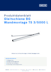 Gleitschiene BG Wandmontage TS 3/5000 L Produktdatenblatt DE