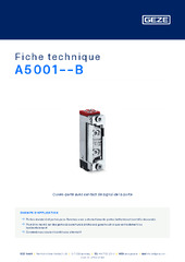A5001--B Fiche technique FR