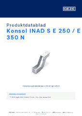 Konsol INAD S E 250 / E 350 N Produktdatablad DA