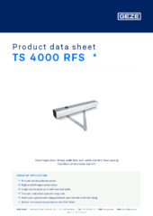 TS 4000 RFS  * Product data sheet EN