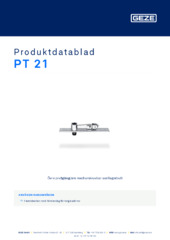 PT 21 Produktdatablad SV