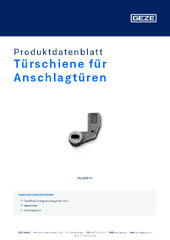 Türschiene für Anschlagtüren Produktdatenblatt DE