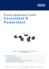 Consoleset B Powerchain Productgegevens tabel NL