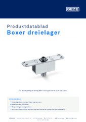 Boxer dreielager Produktdatablad NB