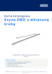 Szyna EMD z wkręcaną śrubą Karta katalogowa PL