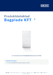 Bagplade KFT  * Produktdatablad DA