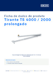 Tirante TS 4000 / 2000 prolongado Ficha de dados de produto PT