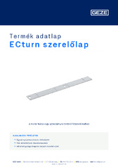 ECturn szerelőlap Termék adatlap HU