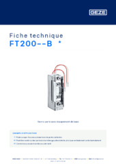 FT200--B  * Fiche technique FR