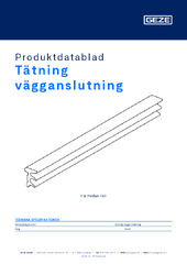 Tätning vägganslutning Produktdatablad SV