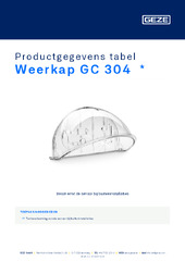 Weerkap GC 304  * Productgegevens tabel NL