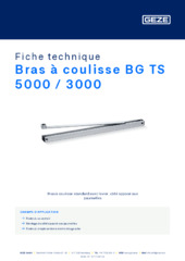 Bras à coulisse BG TS 5000 / 3000 Fiche technique FR