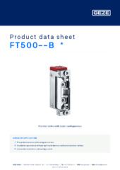 FT500--B  * Product data sheet EN