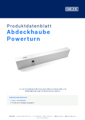 Abdeckhaube Powerturn Produktdatenblatt DE