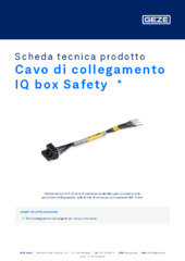 Cavo di collegamento IQ box Safety  * Scheda tecnica prodotto IT