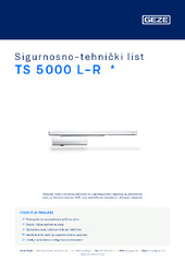 TS 5000 L-R  * Sigurnosno-tehnički list HR