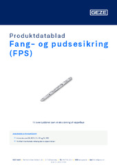 Fang- og pudsesikring (FPS) Produktdatablad DA