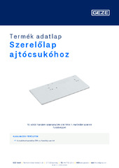 Szerelőlap ajtócsukóhoz Termék adatlap HU