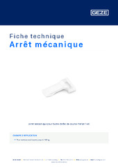 Arrêt mécanique Fiche technique FR