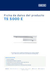 TS 5000 E Ficha de datos del producto ES