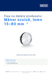 Mâner scoică, lemn 15-80 mm  * Fișa cu datele produsului RO
