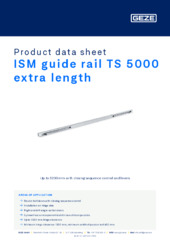 ISM guide rail TS 5000 extra length Product data sheet EN