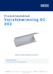 Vejrafskærmning GC 302 Produktdatablad DA