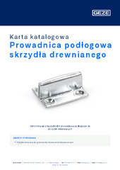 Prowadnica podłogowa skrzydła drewnianego Karta katalogowa PL