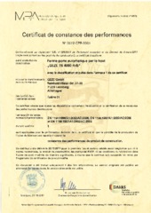 Certificat FR (763458)
