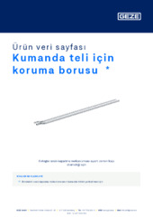 Kumanda teli için koruma borusu  * Ürün veri sayfası TR